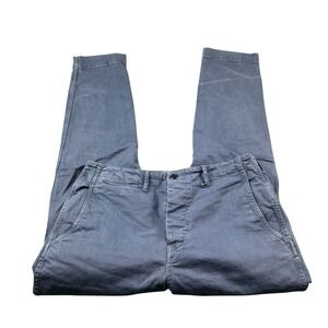 Best Made Co. Blue Heavy Canvas Men's Button Fly Workwear Chino Size 34x34‎